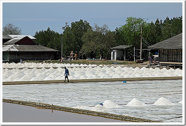 メークロンの塩田風景